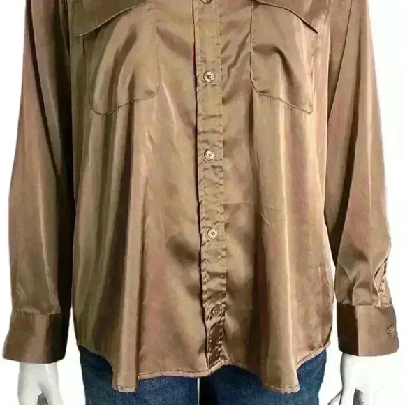 Equipment Women's Signature Long Sleeve Blouse Size Medium - Picture 6 of 11
